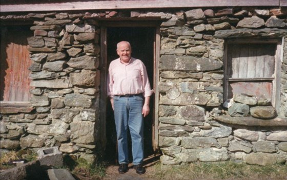 Dad in Doughty Well, first home