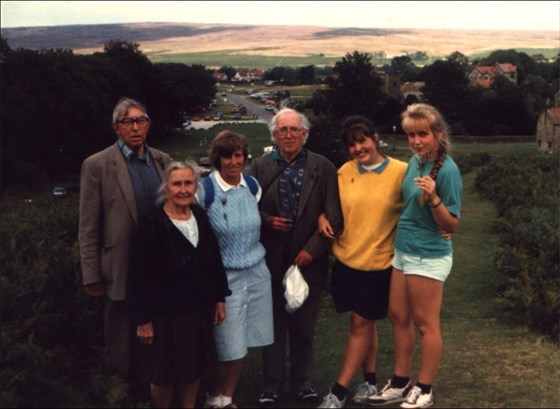 Margaret on holiday with her family