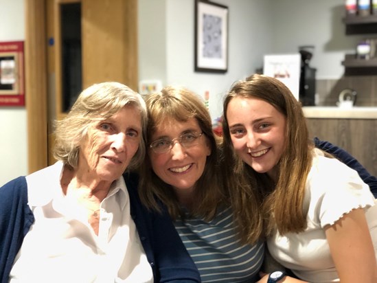 Margaret with Becky & Sophie 2019