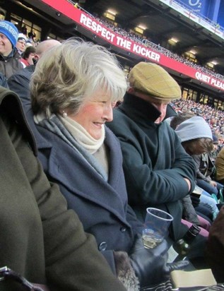 A very chilly Twickenham watching England v Italy 2013