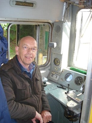 Don loved trains and spent a lot of time at Dartmoo railway, where he met many good friends. 