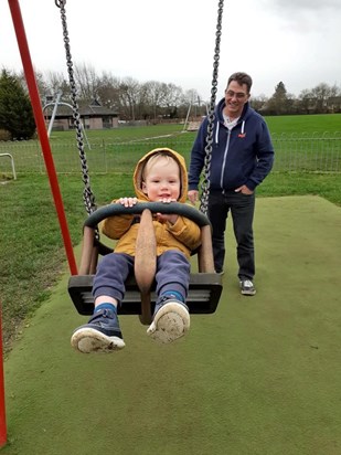 Grandad with Archie