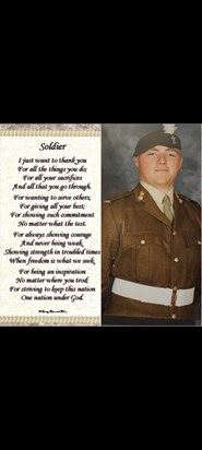 Thankyou Soldier .