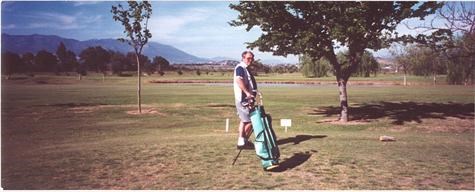 Jim golfing
