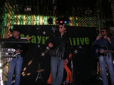 Fundraising Evening 6 May 2011. Stayin Alive performing and of course, cousin Bill on the right!
