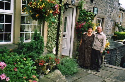 Mam and Dad in Grassington, Yorkshire. Dad loved staying in this quaint village