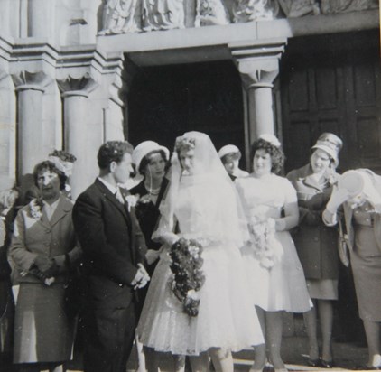 Sept 27, 1961 Wedding day Sligo Cathedral