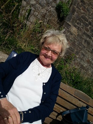 nana enjoying the day out in the sun