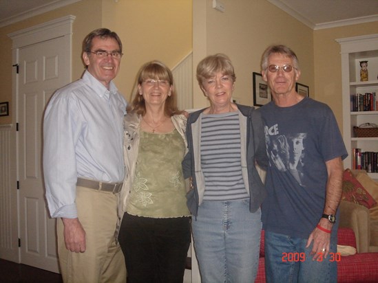 With dear friends Jackie & Colin in North Carolina 2009
