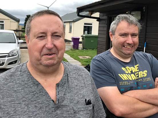 The Lads, down the Allotment.