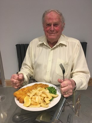 Tony always loved his fish and chips
