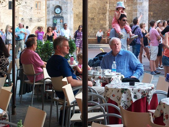 Dads favourite cafe in San Gimignano