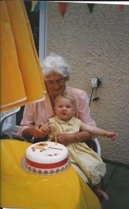 Joyce with youngest granddaughter Suzanne