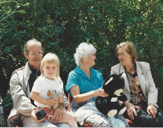 Joyce with Anna, Stan and Lucy
