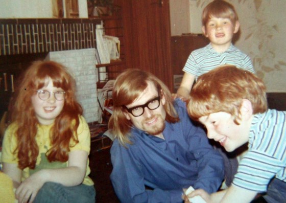 Graham with Lorraine, Phil and Dave early 1970s