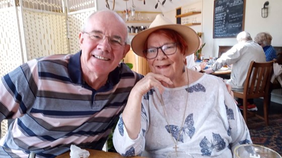 Mum and Philip at the Ferryboat Inn