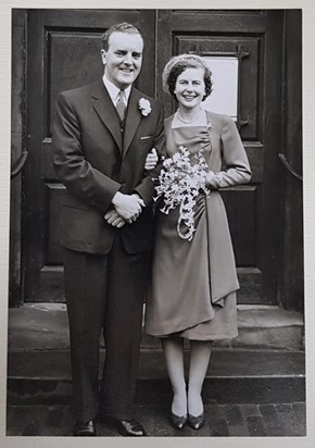 Mary & Derek's wedding 19th January 1960 