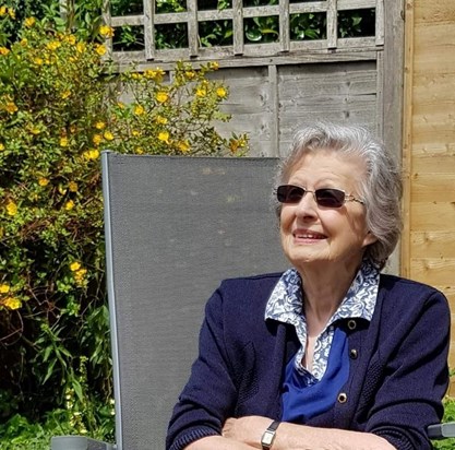 Basking in her sunny garden, 28th June 2020