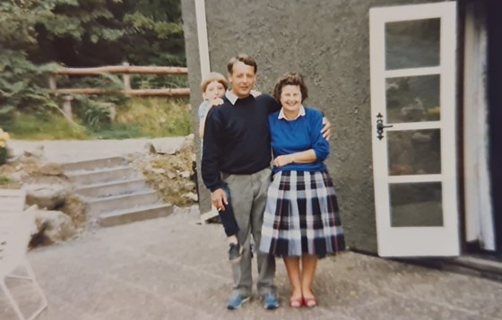 On holiday in Wales with Tricia & David's family, late eighties