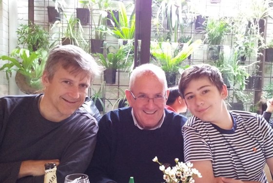 Tony with Nick Edwards and Henry