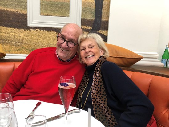 Tony & Jill McAvoy at The Ivy, Cheltenham