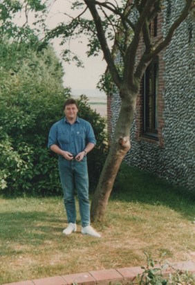 Chris in Weybourne during his Honeymoon