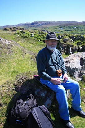 Geocaching at Dunscaith Castle, Skye