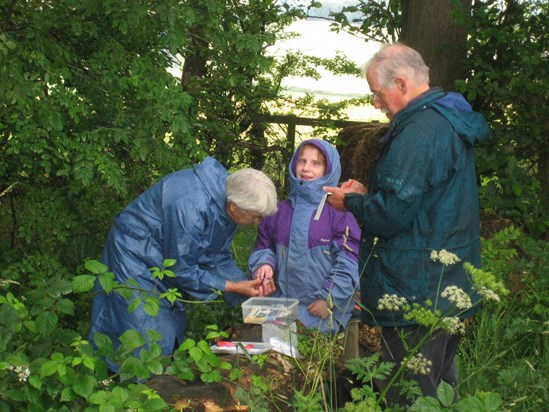 Geocaching with Elsie + Amy