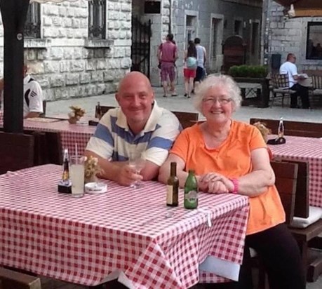 Mum and me in Montenegro
