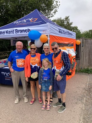 Walking in Shorne Country Park for the MNDA