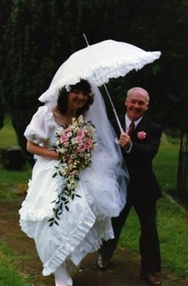 My favourite photo dad. My wedding day. July 1989