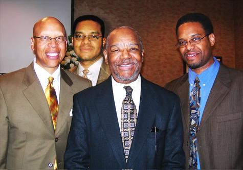 Al, Sr. with sons Al Jr., Andre, & Chris