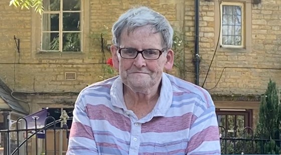 Dad on his birthday in August, in his beloved Bourton-on-the-water