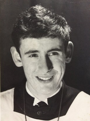 Alan as a young choir boy