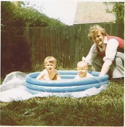 charlie with andrew and steven  1974