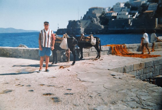 Dad on yet another holiday and again wearing his favourite holiday shirt