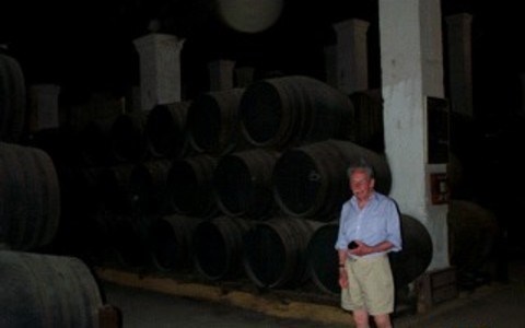 Dad at the  Tio Pepe Bodega in Jerez de la Frontera 2001