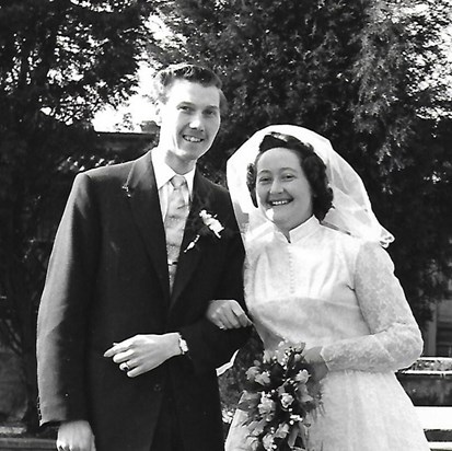 Beautiful Hedy on her Wedding day.