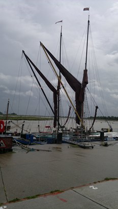 Sailing barges at Maldon