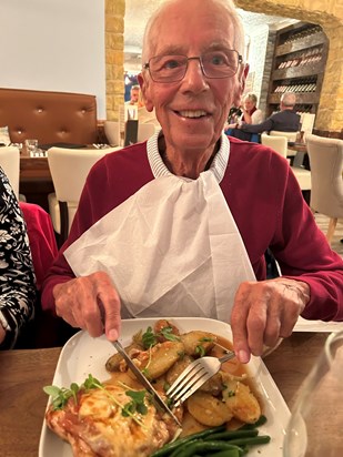 Dad loved the food in Venezia