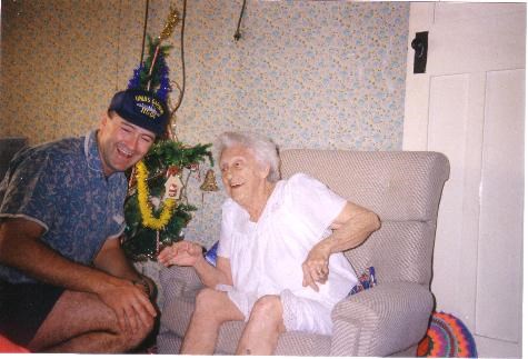 Marky with his beloved Nana..1994