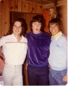 Daryl, Mark & Jim at Mark's 16th Birthday.