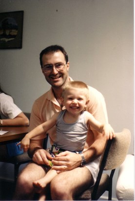 1987_Uncle Mark with Daniel.