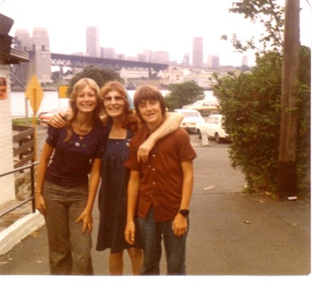 Cousin Sharon, PJ & Mark in Sydney about 1974