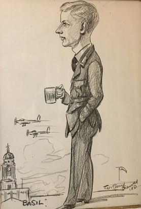 Basil Turner - sketched at Cranwell 1952
