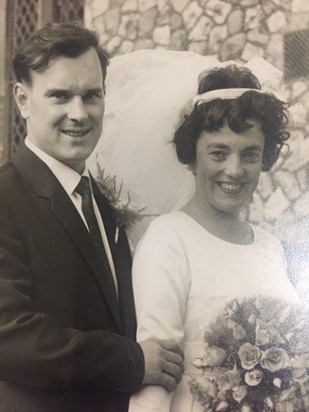 George and Joyce on their wedding day September 1964