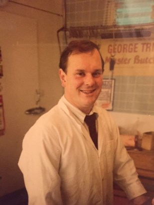 George in his butchers shop Carlton Colville