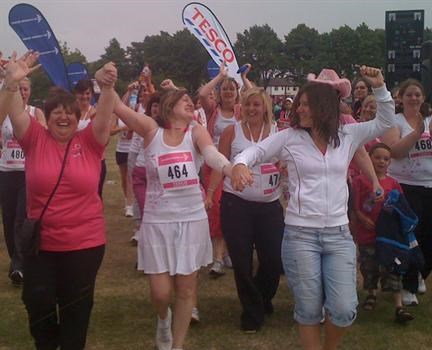 My Brave girl!!!  Finishing "Race for Life"  July 2010