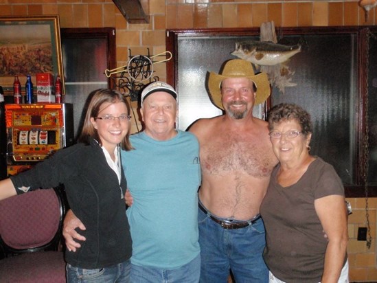 Stas with Shannon (daughter), Bernie (dad), and Doolie (mom) in Eureka, MO, 2010.