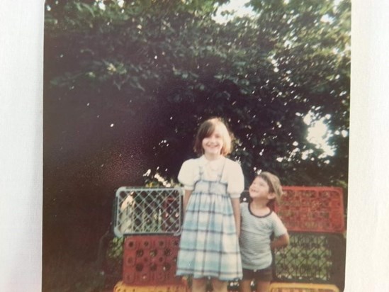 My auntie Rachel and I. She was like my big sister. Rest up now, Rach. We will miss you. X 